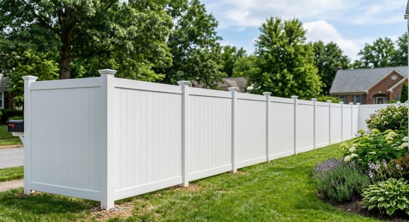 White PVC Fence Installation in South Houston, TX