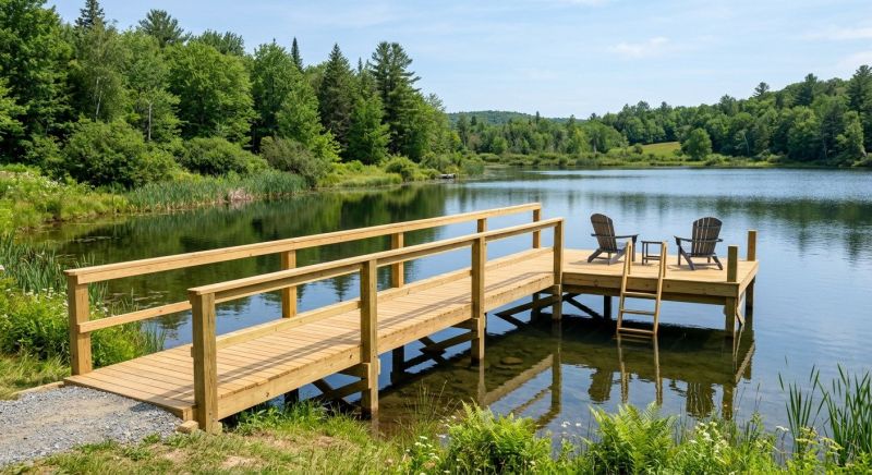 Pond Dock Installation in Alpharetta, GA