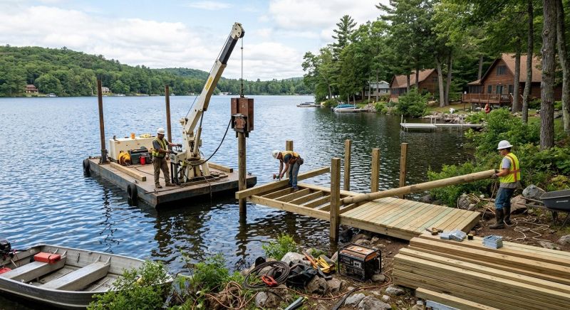Water Dock Installation in Overland Park, KS